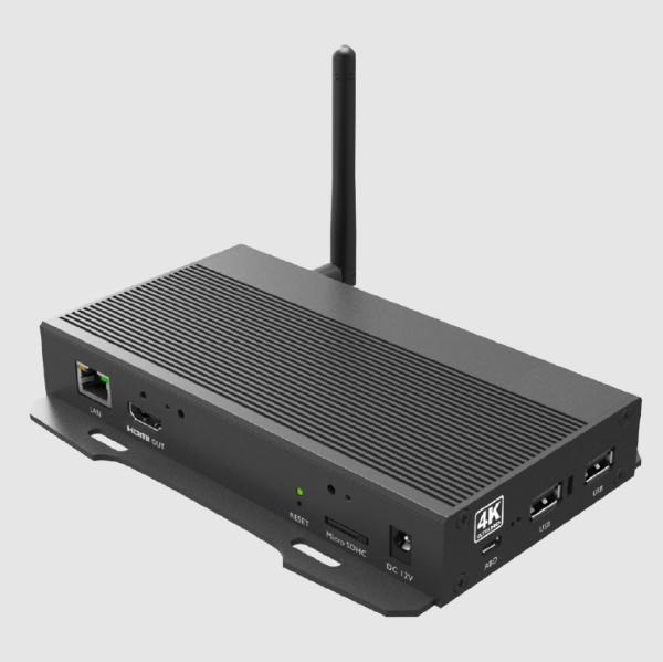 Miscellaneous Qbic BXP-300 4K-Uhd Signage Media Player. 4K (3840X2160)@60FPS. Arm Quad-Core 1.8GHz Cpu. Mali-T764 Gpu. 2GB DDR4. 32GB Storage. Android 12 Os