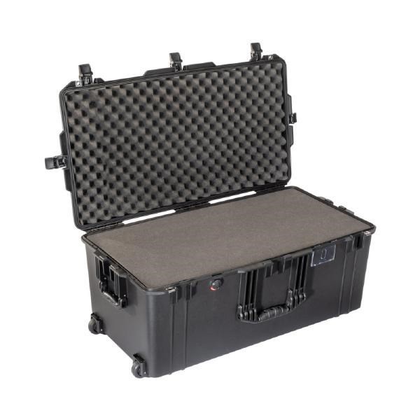 Pelican 1646 Air WF Wheeled Hard Case With Foam Insert, Black