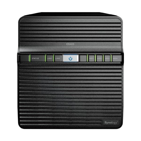 Synology DiskStation DS423 4-Bay 3.5" Diskless 2xGbE Nas, Realtek RTD1619B 4-Core (4-Thread) 1.7 GHz, 2GB Ram, 3 X Usb3.2 - 2 YR WTY
