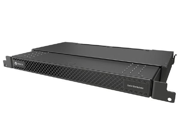 Vertiv SwitchAir Passive 1U Airflow Management Device For Switches With Rear Air Intake (Non-Port Side). Adjusts From 5.75In To 8.5In / 146.0MM To 215