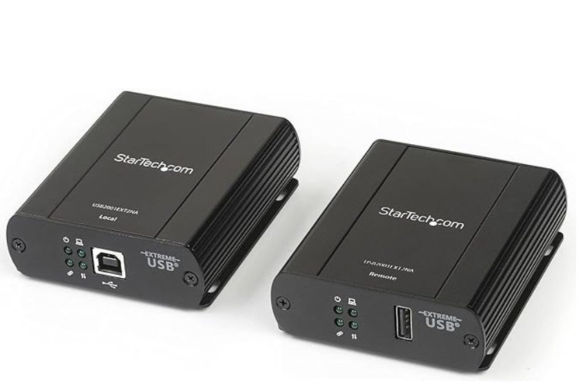 StarTech.com USB 2.0 Extender (USB2001EXT2NA) Over Cat5/Cat5e/Cat6 Ethernet Cable (RJ45)