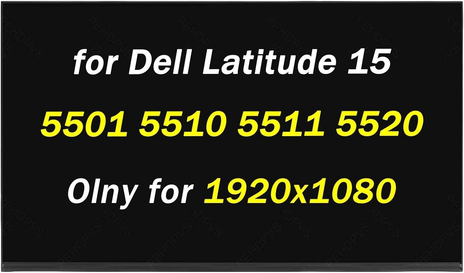 Replacement for Dell Latitude 15 5501 5510 5511 5520 B156HAN02.5 30 Pins 60Hz FHD 1920x1080 15.6"