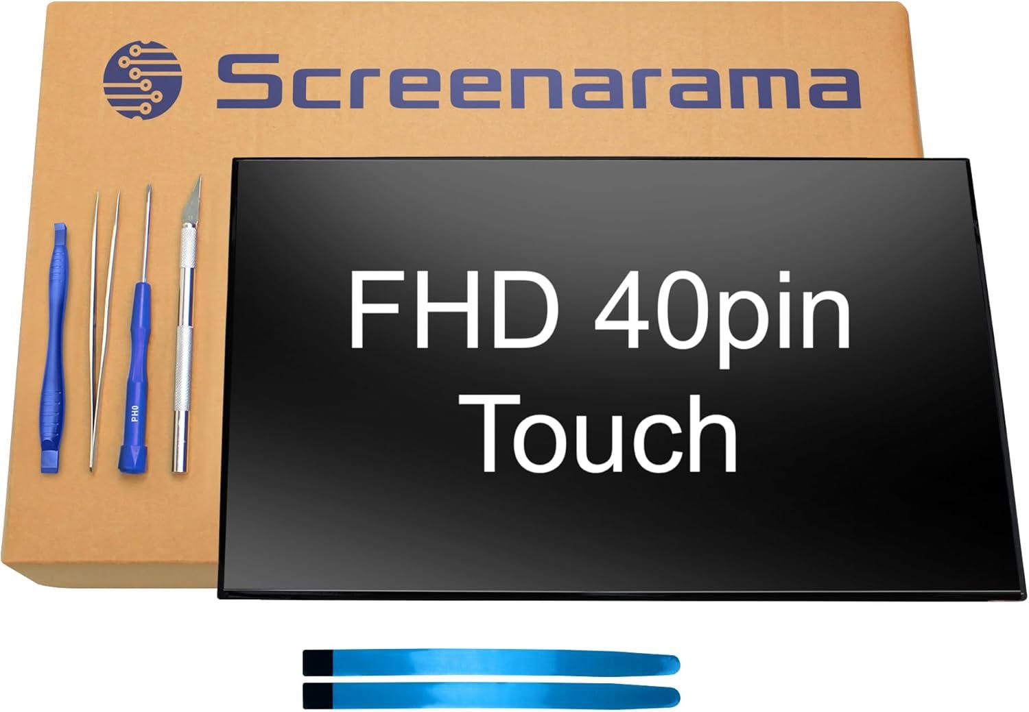 40 PIN Dell pn Y1PKC VXGJX 0Y1PKC 0VXGJX 40pin Touch FHD 1920x1080 IPS LCD LED Display with Tools and Tape