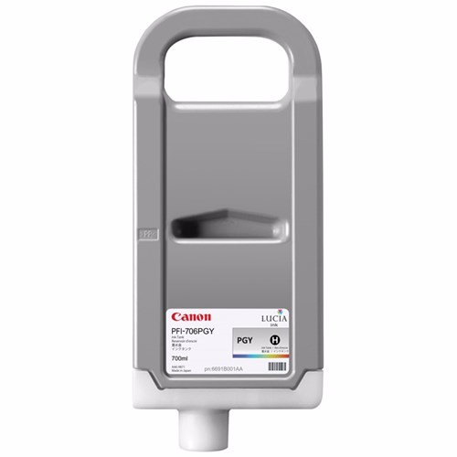 Canon Lucia EX PFI-706 PGY Original Inkjet Ink Cartridge - Photo Grey Pack