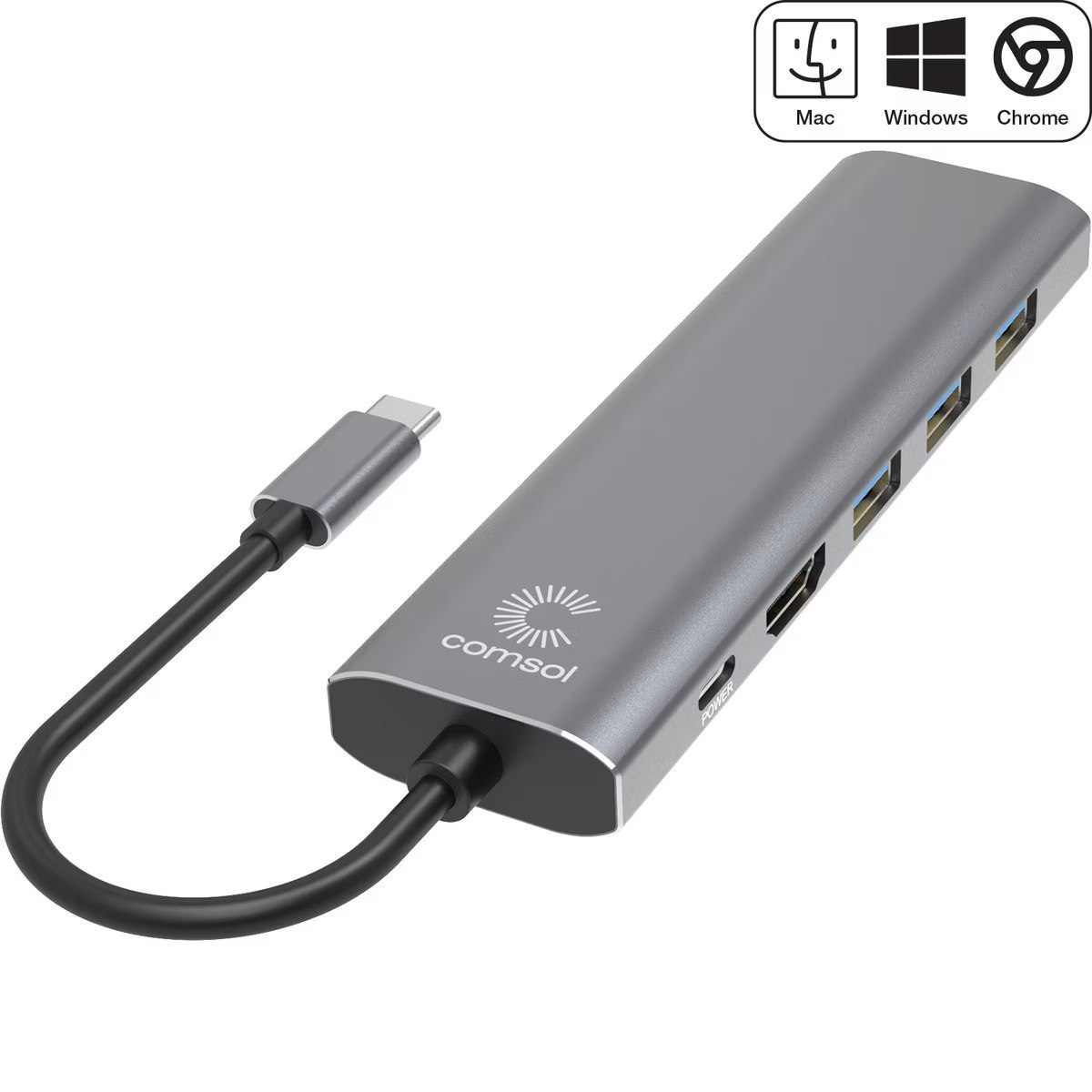 Comsol Usb-C To 4K Hdmi Multiport Adapter