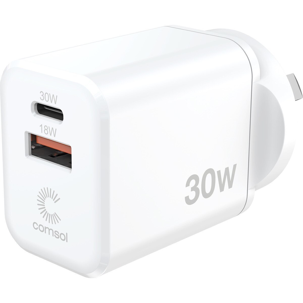 Comsol 30W Dual Port Gan Wall Charger