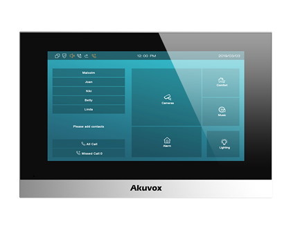 Akuvox 7 Sip Indoor Unit In Silver Android Version