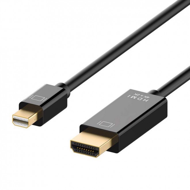 Simplecom Da202 4K Mini DisplayPort (miniDP) To Hdmi Cable 2160P Ultra HD 1.8M