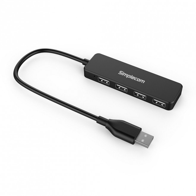 Simplecom CH241 Hi-Speed 4 Port Ultra Compact Usb 2.0 Hub