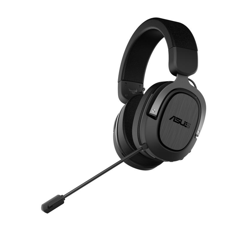 Asus Tuf Gaming H3 Wireless Gaming Headset Gun Metal, 2.4 GHz Usb-C, 7.1 Surround Sound, Deep Bass, Lightweight, 25M 15 Hours, PC PlayStation 5 Switch