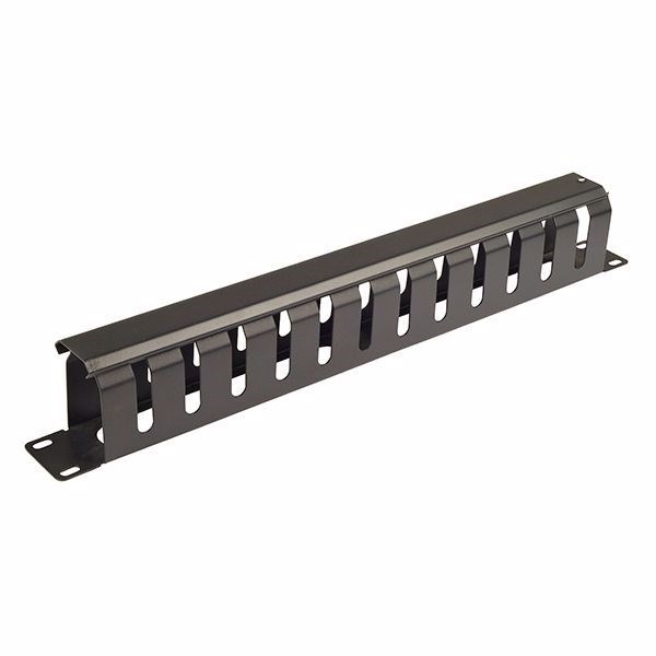 1RU 19" Metal Cable Management Rail 12 Slot