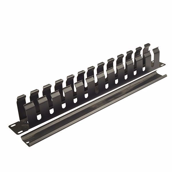 1RU 19" Metal Cable Management Rail 12 Slot