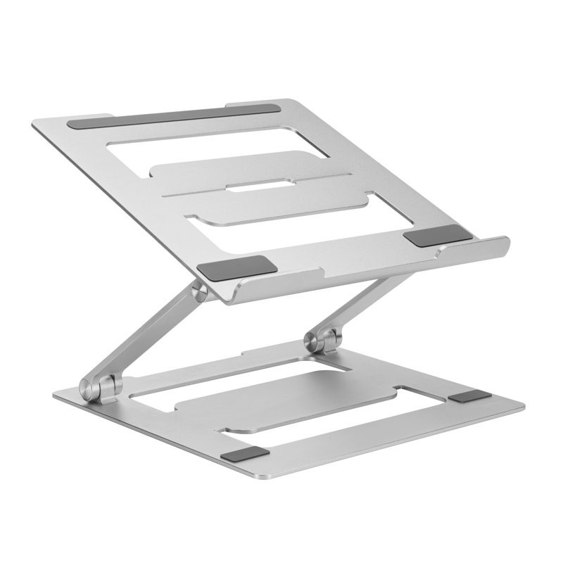 Tixx NBS-01 Premium Step-Less Adjustable Laptop Riser, Silcer