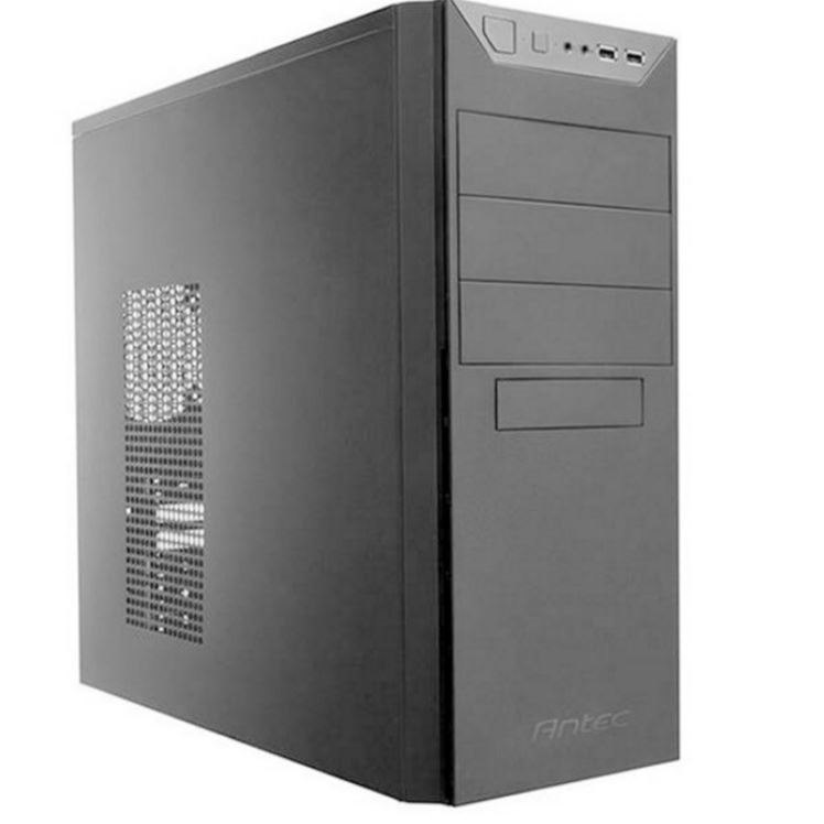 Antec Vsk4500e-U3 Atx Case With 500W Psu. 2X Usb 3.0 Thermally Advanced Builder's Case. 1X 120MM Fan. Two Years Warranty