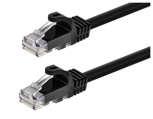 Monoprice 14ft Cat6 Ethernet Cable - Snaglass Unshielded (UTP) - Black