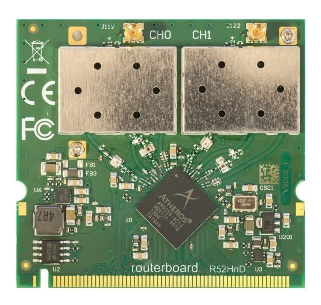 MikroTik 802.11A/B/G/N High Power Dual Band MiniPCI Card