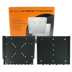 Brateck LCD-WMB201L Mounting Bracket for Flat Panel Display - Black