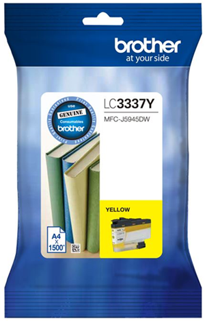 Brother LC3337Y Original High Yield Inkjet Ink Cartridge - Yellow Pack