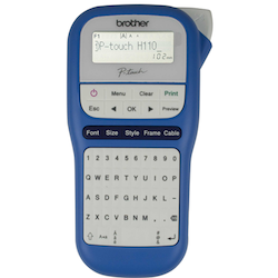 Brother PTH110BW PTouch Durable Label Maker Blue & White