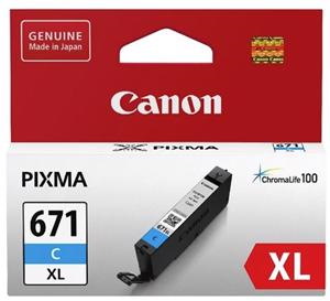 Canon CLI-671XLC Original Inkjet Ink Cartridge - Cyan Pack