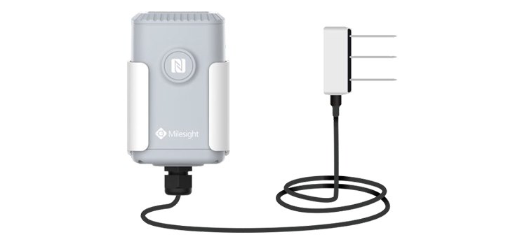 Milesight LoRaWAN Eu868/In865 Outdoor Soil Moisture, Temp And Conductivity Sensor