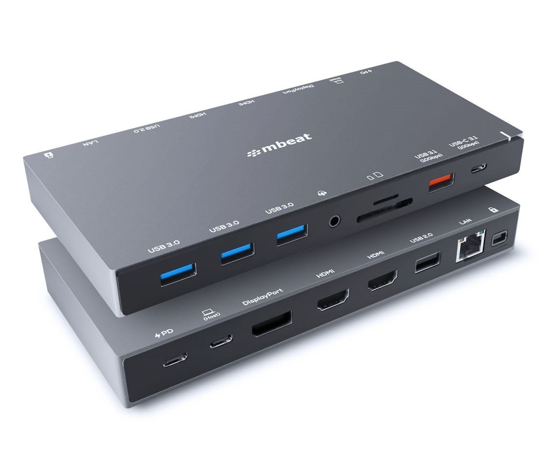 mbeat Triple Display USB-C Docking Station