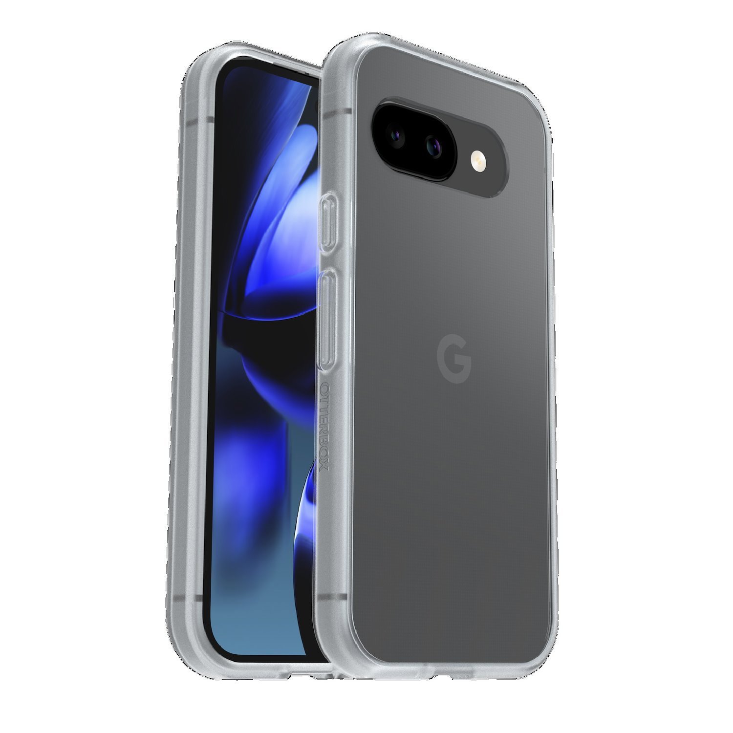 OtterBox React Google Pixel 9A 5G Case Clear, Antimicrobial, Drop+ Military Standard, Hard Case, Soft Grip,7 Years Warranty
