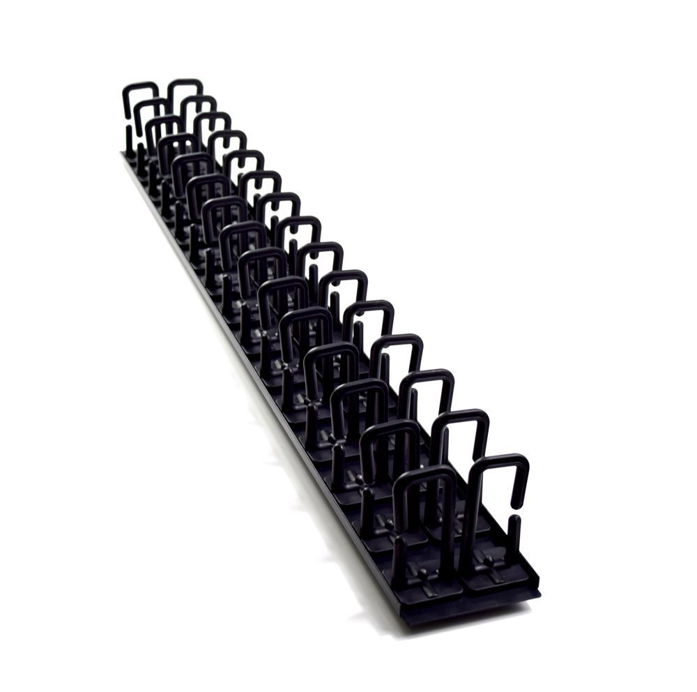 4Cabling 2Ru Vertical Cable Management Rail | 30 Ring | 2 Pack