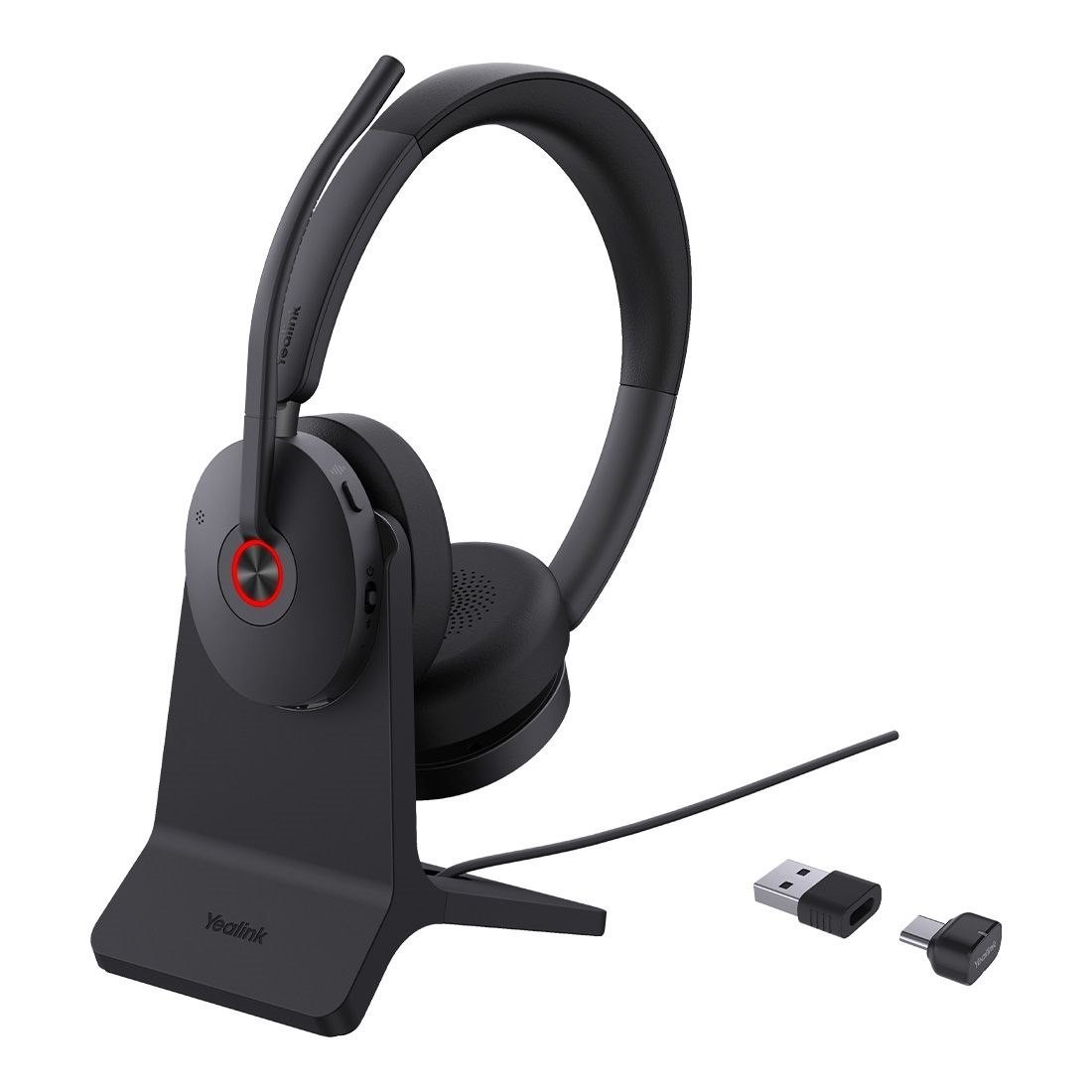 Yealink BH74 With Stand Uc Usb-C/A Bluetooth Headset, Active Noise Cancellation, Acoustic Shield, Wireless Range 50 M, Talk Time Of Up To 32 Hours