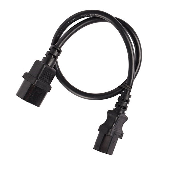 4Cabling 2M Iec C13 To C14 Extension Cable M-F | Black