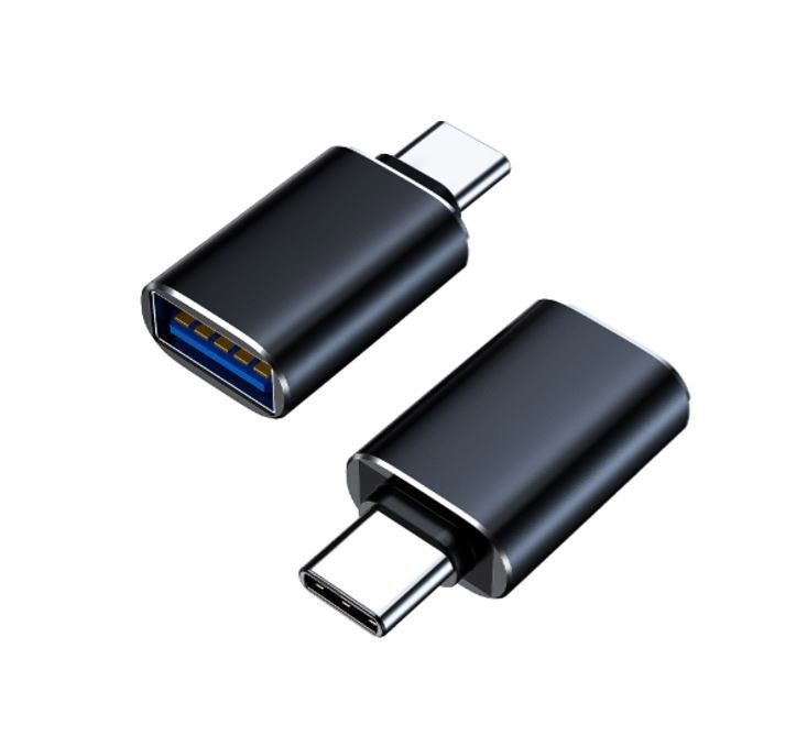 8Ware Usb-A Female To Usb-C Male Otg Adapter For Laptop, Wall Chargers,Phone Black