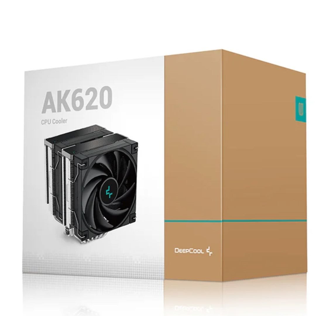DeepCool Ak620 High Performance Dual Tower Cpu Cooler, 6 Copper Heat Pipes, 2X 120 FDB Fans, 260W Heat Dissipation LGA2066/2011-v3/1200/1511/1700