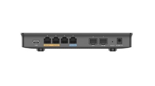 Grandstream GWN7002 Multi-WAN Gigabit VPN Router, Built-In Firewalls, 2 2.5 Gigabit SFP Ports, 4 Gigabit Ethernet Ports, D 2 PoE Output Ports