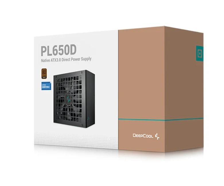 DeepCool PL650D 650W 80+ Bronze Certified Non-Modular Atx Power Supply(Direct Cable), 120MM Fan, DC To DC, Atx12v V3.0, 100,000 MTBF, 85% Efficiency