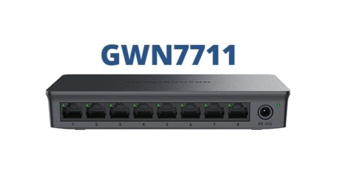 Grandstream GWN7711 Layer 2-Lite Managed Switch, 8 X GigE, Switches For Small-to-Medium Businesses