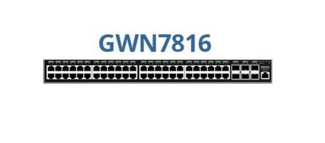 Grandstream GWN7816 Enterprise Layer 3 Managed PoE Network Switch, 48 X GigE, 6 X SFP+