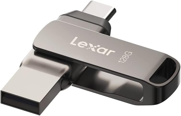 Lexar JumpDrive D400 64GB BL Titanium Usb 3.1 Type-C, Up To 100MB/s Read