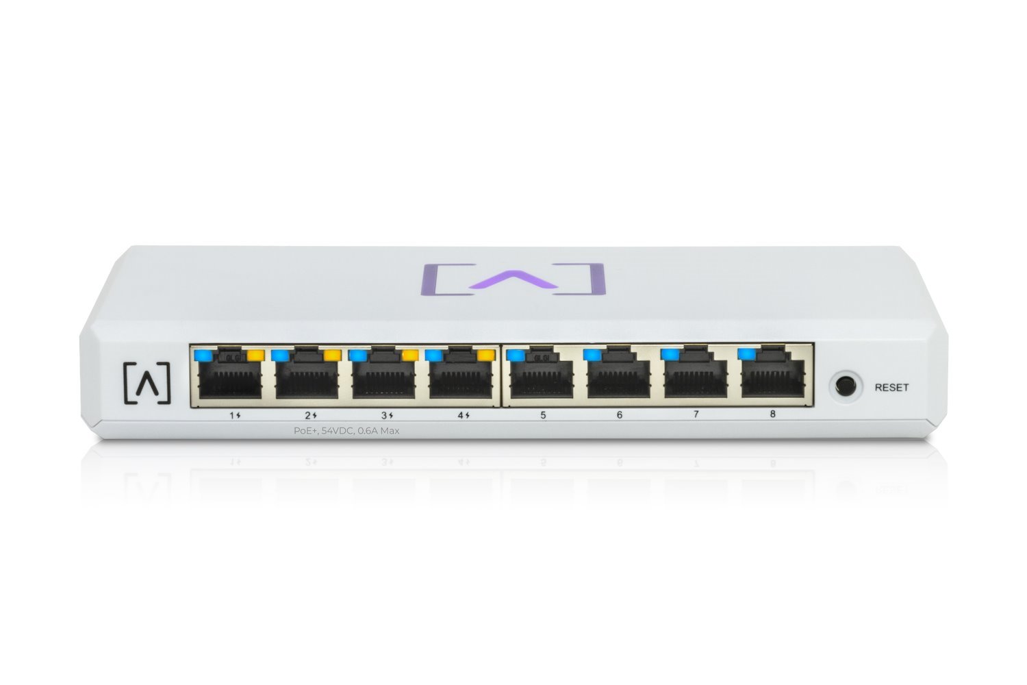 Alta Labs | S8-Poe 8-Port Enterprise Network Switch, 4 Port Support PoE+, 60W PoE