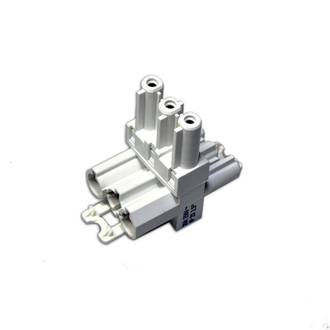Oe Elsafe: T Connector 1 Male / 2 Female - White
