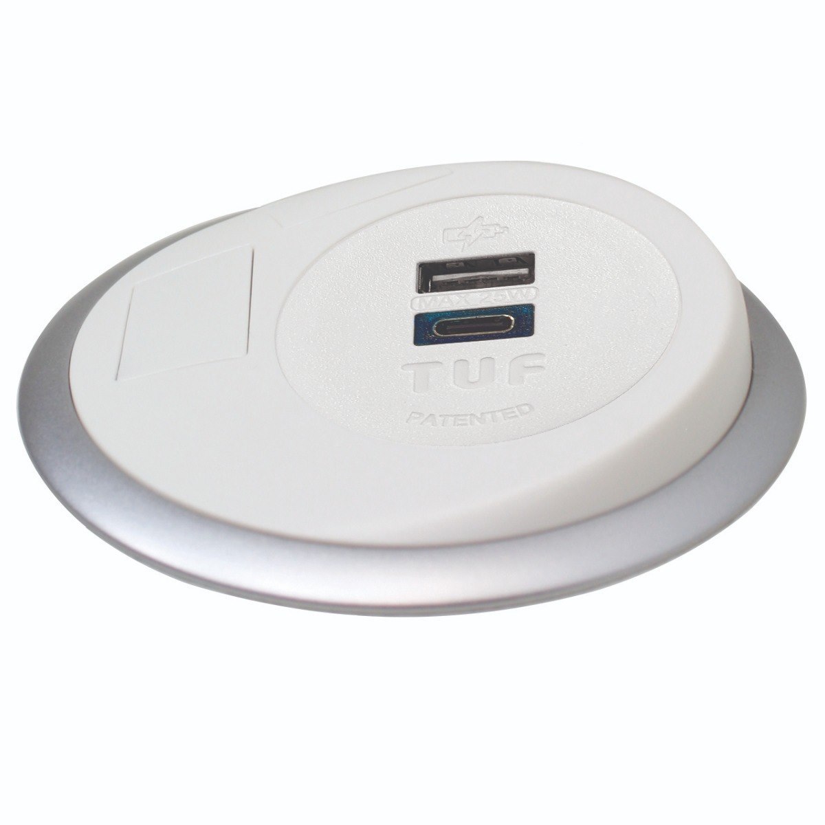 Oe Elsafe: Pixel 1 X Tuf / 1 X Data Coupler With 800MM Lead And J Coupler - White/Silver