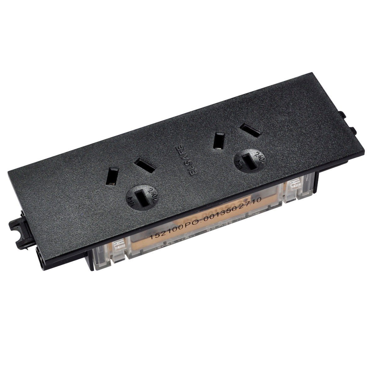 Oe Elsafe: Qikfit Dual Auto Switched Power Outlet - 2 X Gpo: Black