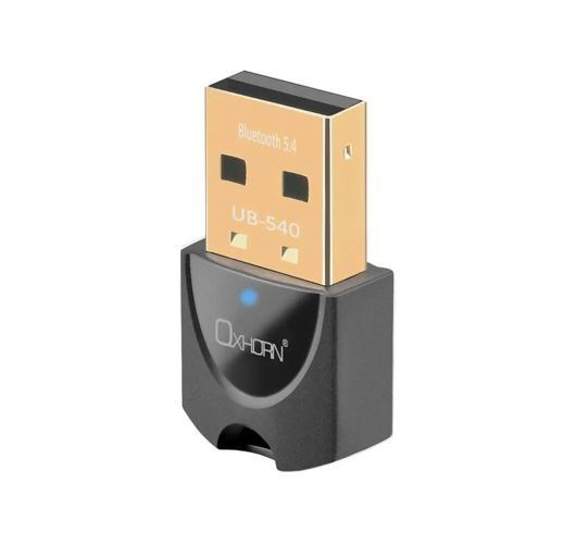 Just You PC Oxhorn Bluetooth 5.4 V5.4 Usb Wireless Dongle Support Bluetooth Speakers, Printers, Headphones, Headsets, Keyboards, Mice Support: Win7/8/10/11 Black