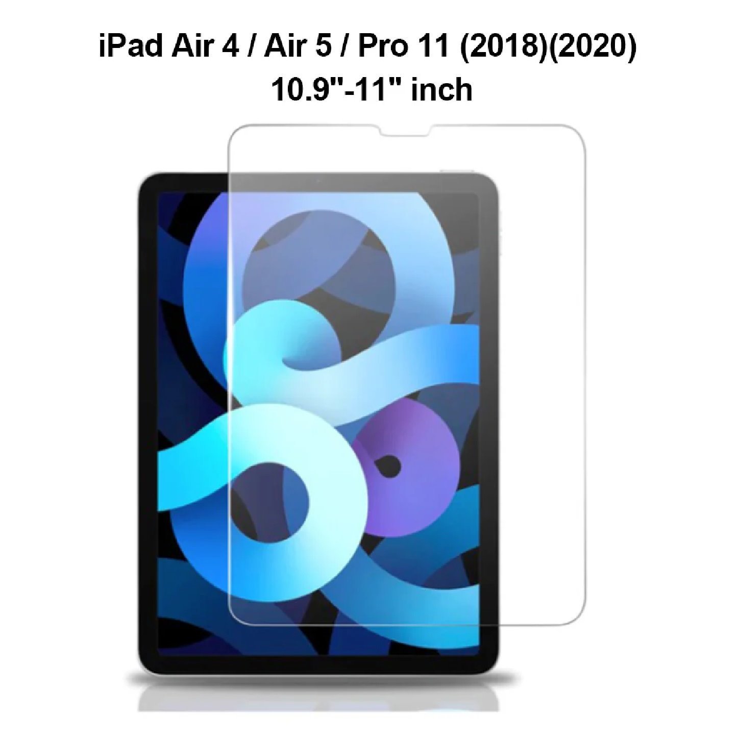 Usp Apple iPad Air (10.9') (5TH/4TH Gen) / iPad Pro (11') (4TH/3RD Gen) Tempered Glass Screen Protector : Full Coverage, 9H Hardness, Bubble-Free