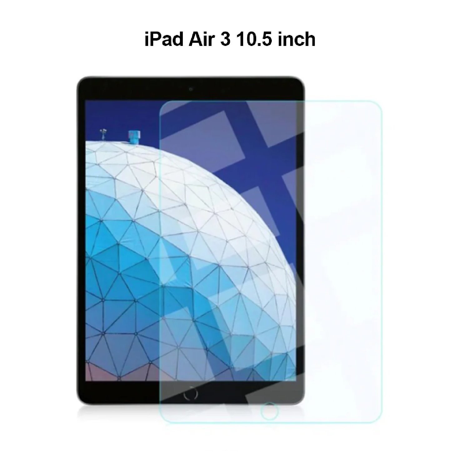 Usp Apple iPad Air 3 (10.5') Tempered Glass Screen Protector : Full Coverage, 9H Hardness, Bubble-Free, Anti-Fingerprint, Original Touch Feel