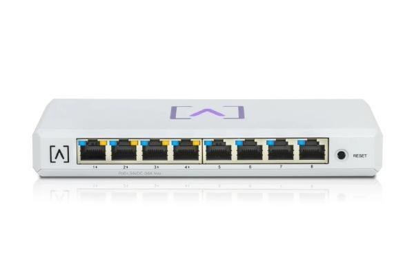 Alta Labs S8-Poe 8-Port Enterprise Network Switch, Layer 2, 60W PoE