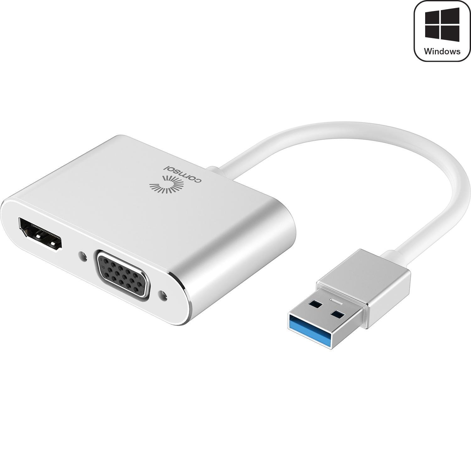 Comsol Usb 3.0 To Hdmi And Vga Adapter