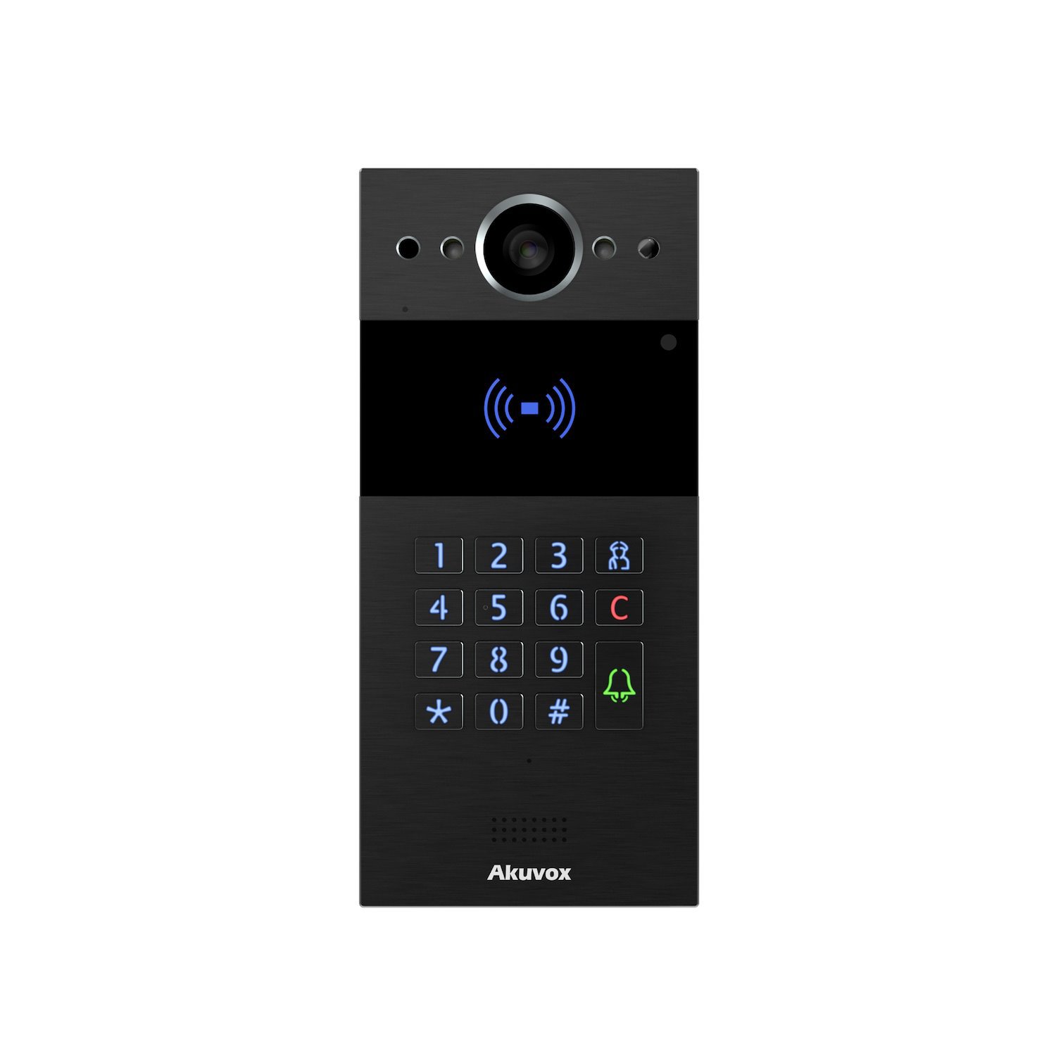 Akuvox Sip Intercom With Keypad And RF Card Reader Black