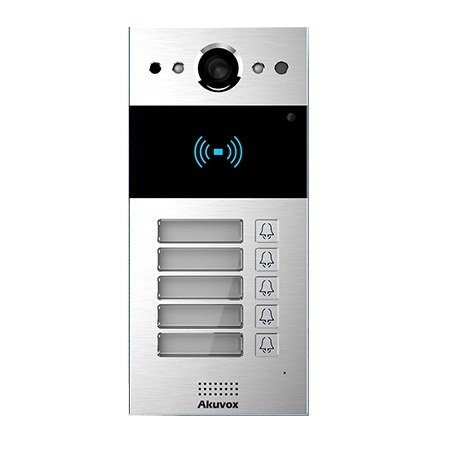 Akuvox Sip Intercom With Five 5 Buttons Video & Card Reader