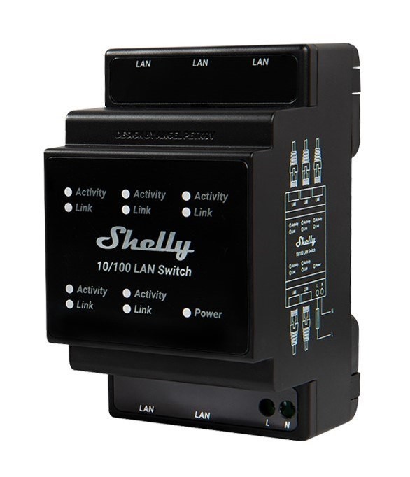 Shelly 4 Port Lan Switch