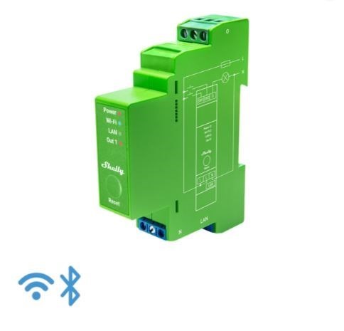 Shelly 1 Circuit Din Rail Dimmer Wi-Fi Relay Switch With Power Metering